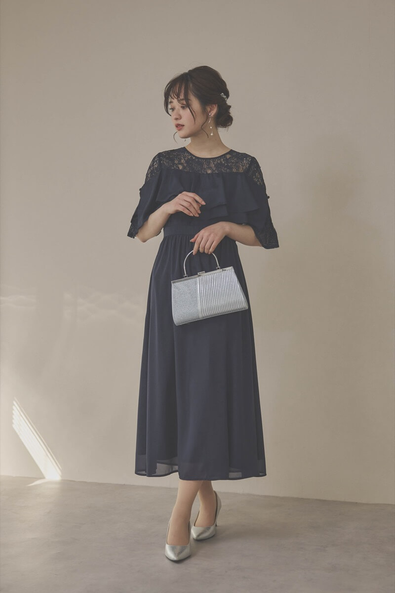 ネイビー REPLETE ドレス
