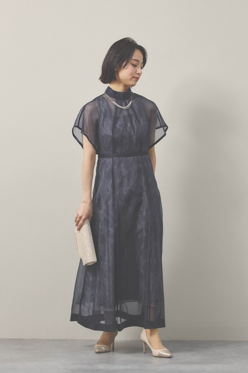 ネイビー REPLETE ドレス
