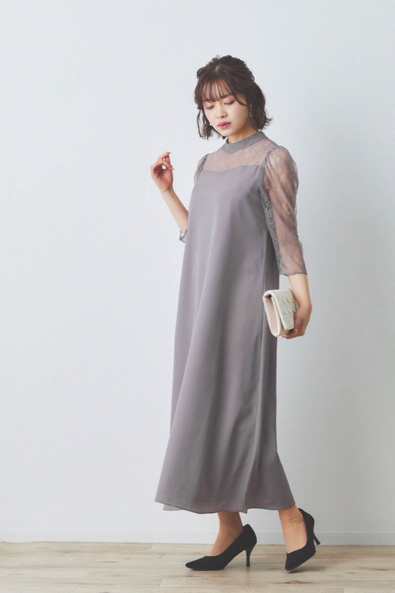 グレージュ AIMER ドレス